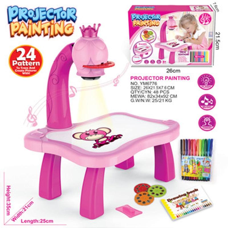 Magic Table Kidz - Mesa de Desenhos com Projetor - Smash Store