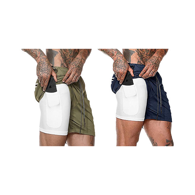 Shorts SS Pro - 2 em 1 Esportivo Camada Dupla