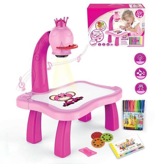 Magic Table Kidz - Mesa de Desenhos com Projetor - Smash Store